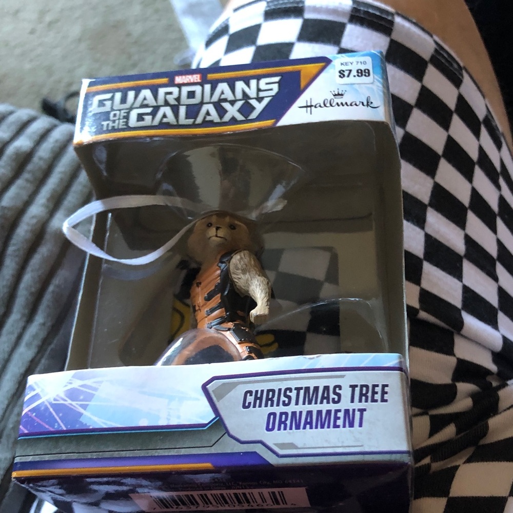 Hallmark Guardians of the Galaxy Rocket Raccoon Orange and Brown Ornament